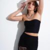 Top strappless corset bengalina