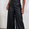 Maxi palazzo cuero